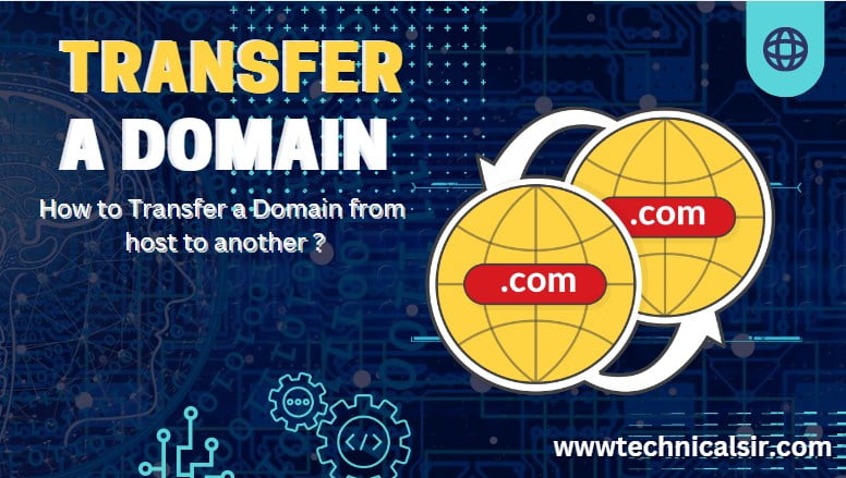 किसी domain को host से दूसरे host में कैसे transfer करें?