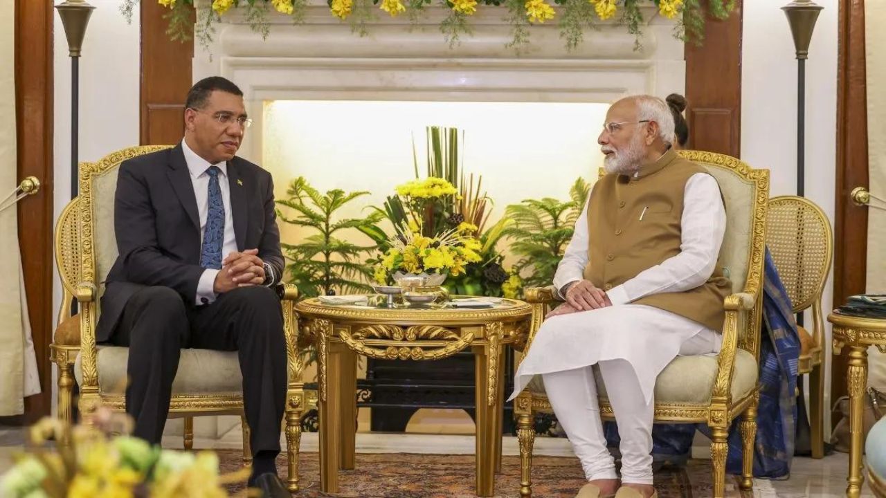 PM Modi meet Andrew Holness: जमैका के प्रधानमंत्री एंड्रयू होलनेस का भारत दौरा,  4 Cs के माध्यम से संबंधों की नई दिशा